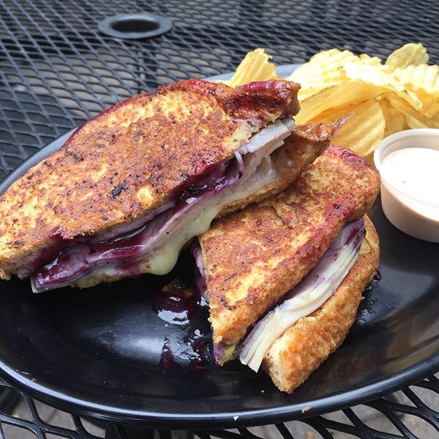 The full Monty Cristo- but with turkey and aged cheddar!